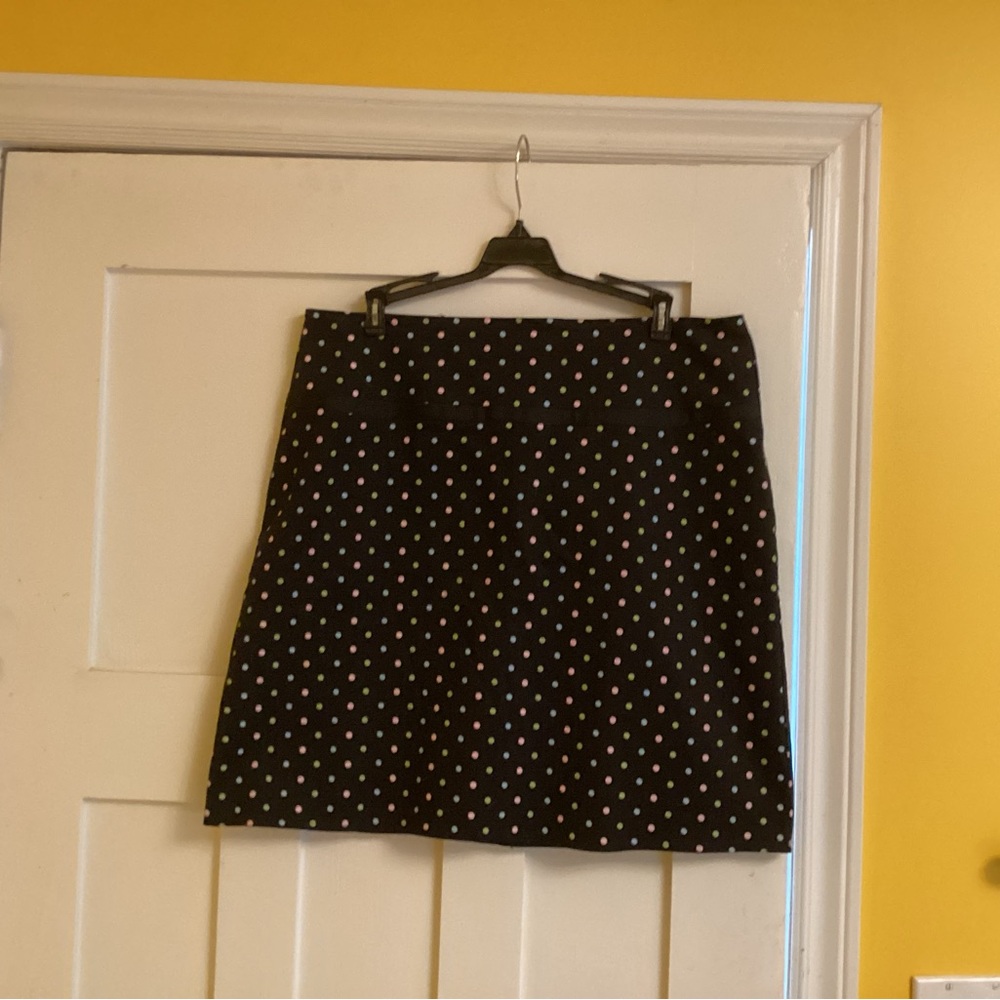 Polka Dot Black Skirt